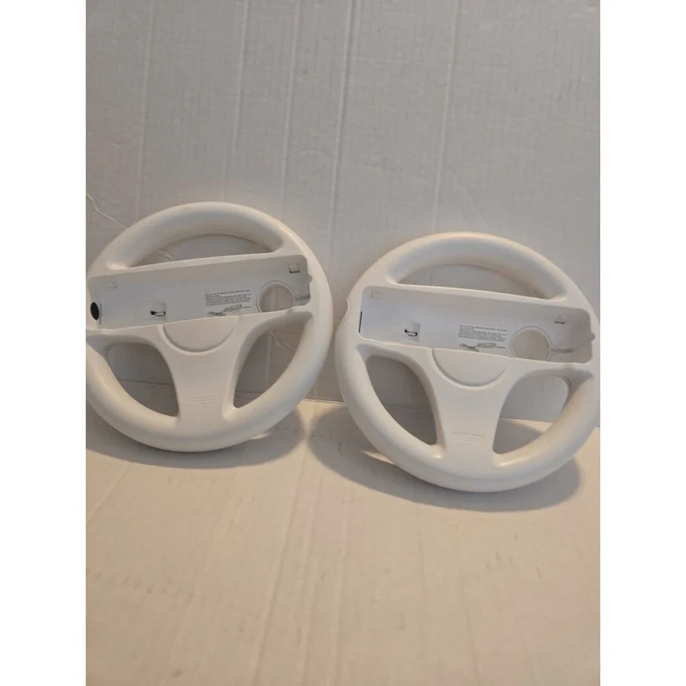 Pair Of Nintendo Wii Steering Wheel Controllers